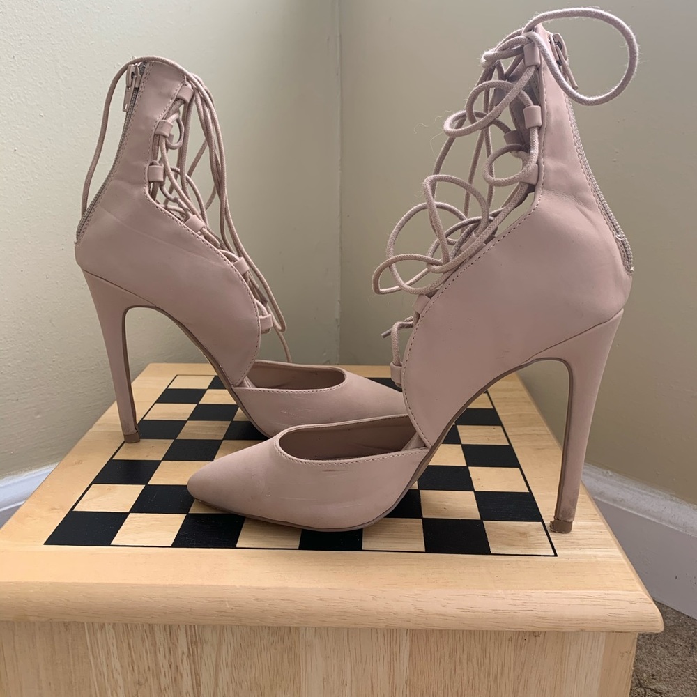 Charlotte Russe lace up pumps